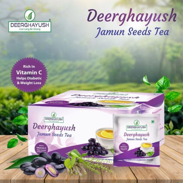 DEERGHAYUSH - Jamun Seeds Tea - Image 2