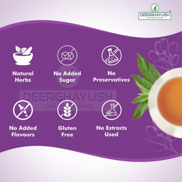 DEERGHAYUSH - Jamun Seeds Tea - Image 3