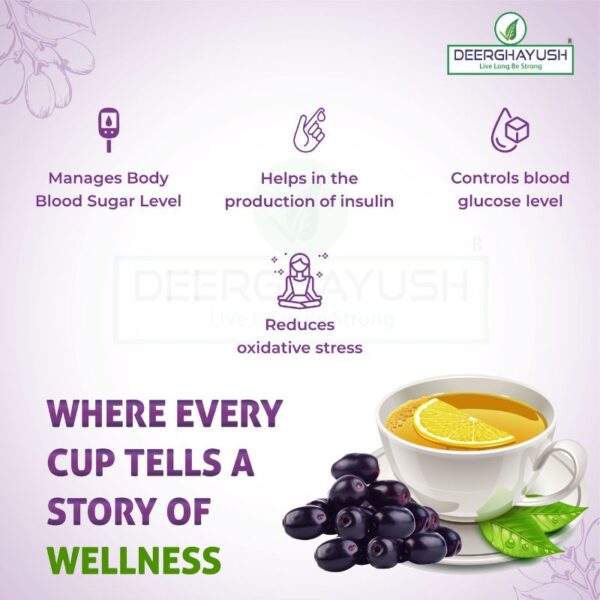 DEERGHAYUSH - Jamun Seeds Tea - Image 6