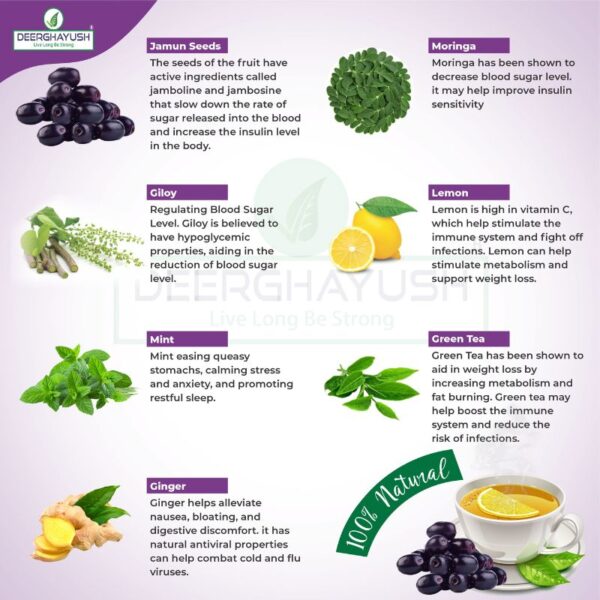 DEERGHAYUSH - Jamun Seeds Tea - Image 10